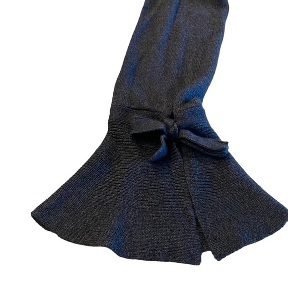 Loft Tie Cuff Open Cardigan Gray/Slate Blue S - Picture 2 of 7